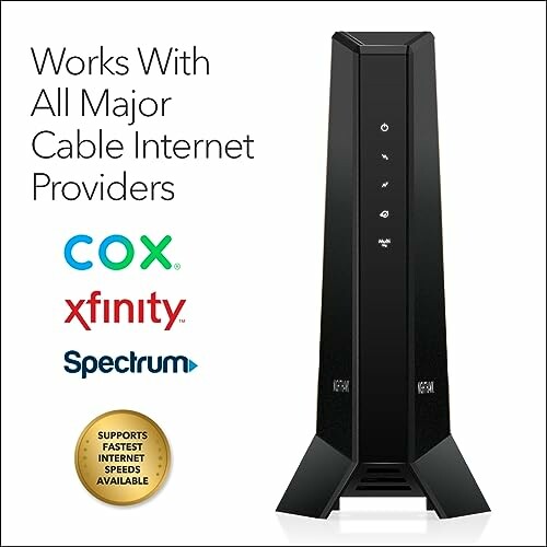 Cable modem compatible with Cox, Xfinity, Spectrum.